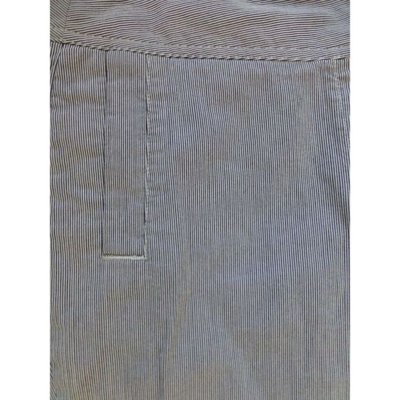Rafaella Women's Pants Size 8 Seeer Sucker Capri  Black White stripes stretch - Picture 3 of 7